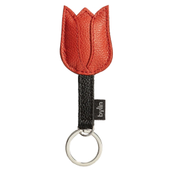 By lin tulip key ring oranje