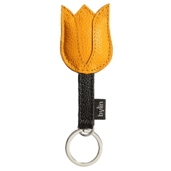 By lin tulip key ring geel