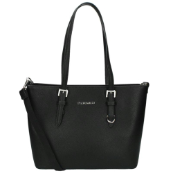 Flora & Co saffiano zwart
