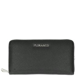 Flora & Co saffiano zwart