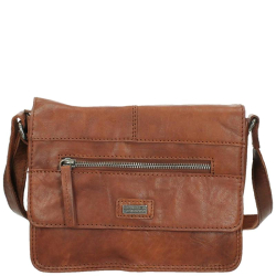 Spikes & Sparrow Crossbodytas / Schoudertas Dames Leer Bronco cognac
