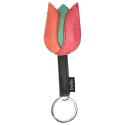 By lin tulip key ring roze