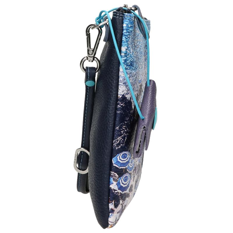 Borsa Pochette GABS BEYONCE HOLIDAY In Pelle Rossa Con Logo Nero - Made In Italy, Dimensioni 28x20 Cm