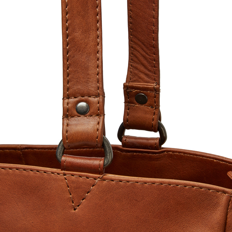 Sac à Dos En Cuir Chesterfield Vivian City - Taille 28 Cm, Style Vintage, Convertible En Sac Bandoulière, Cognac