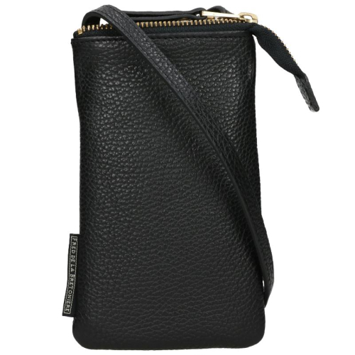 Fred De La Bretoniere Grain Leather Tassen zwart 100732.400 | van Os tassen  en koffers