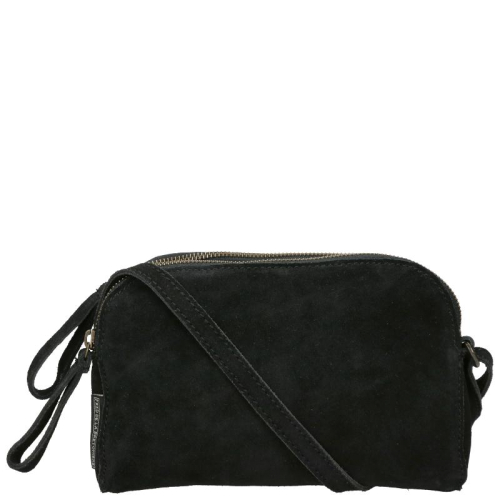 Fred De La Bretoniere Suede Tassen zwart | van Os tassen en koffers