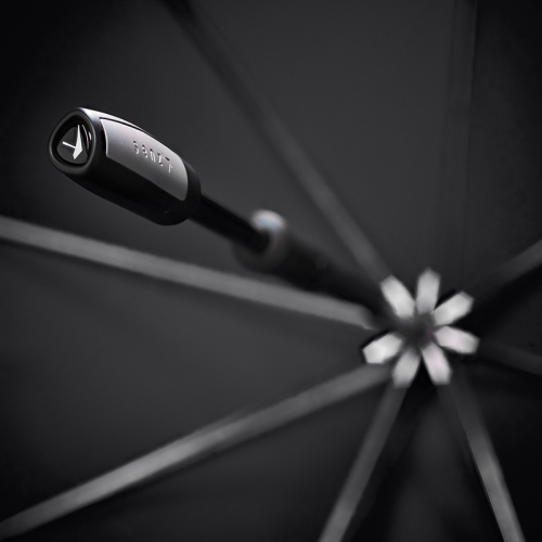Senz Large Stick Storm Umbrella zwart