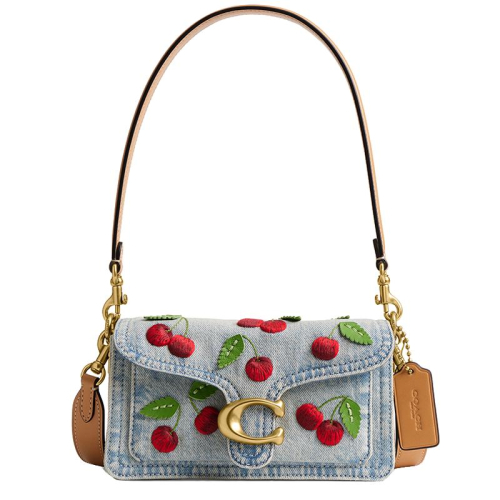 Coach Tabby Cherry 20 Denim print