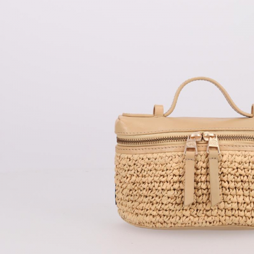 Fred De La Bretoniere Lori Raffia beige