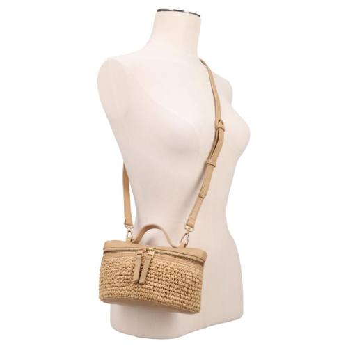 Fred De La Bretoniere Lori Raffia beige