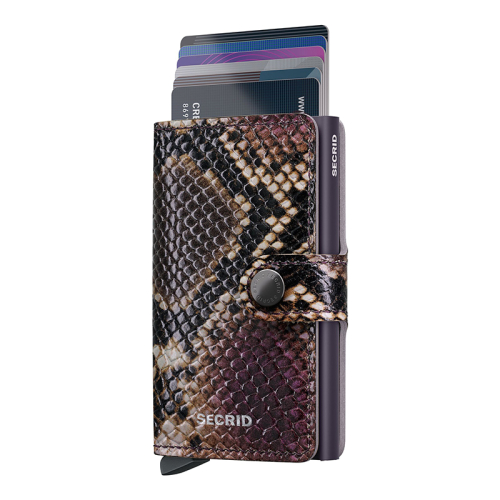 Secrid Miniwallet Serpent paars